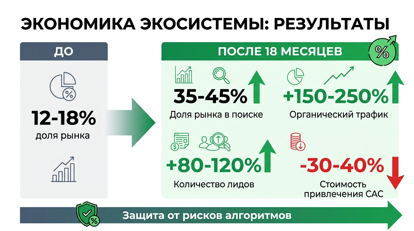 результаты применения экосистемы