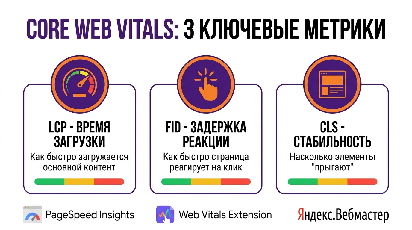 элементы Core Web Vitals