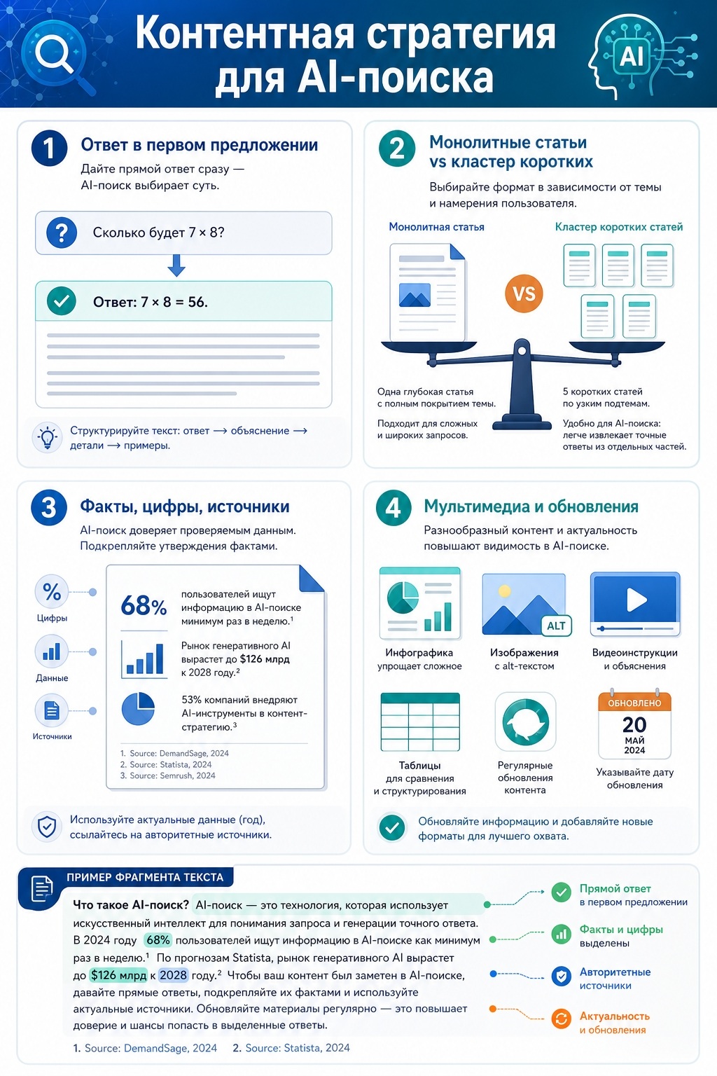 контентная стратегия дляии поиска