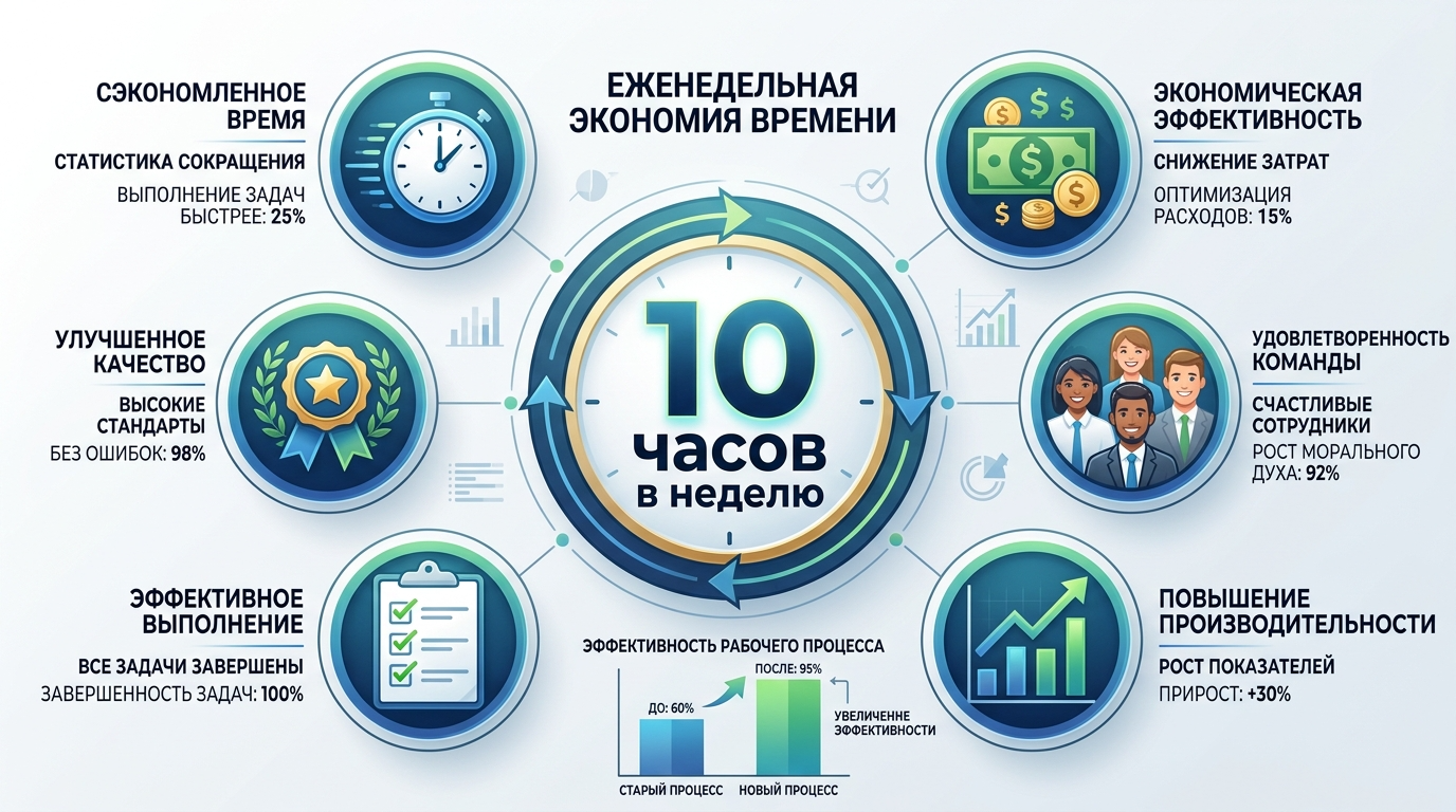 график экономии времени