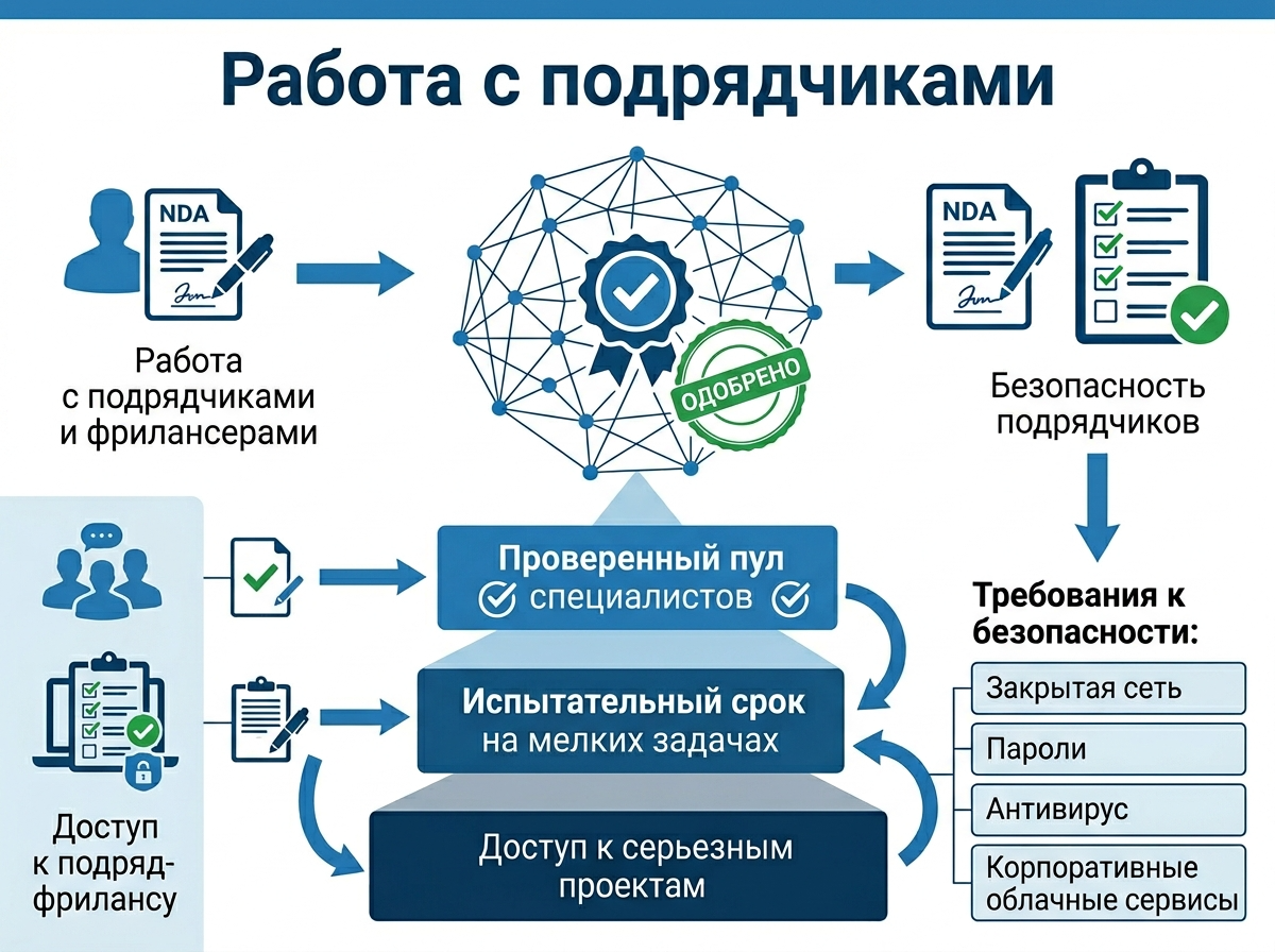 работа со внешними подрядчиками