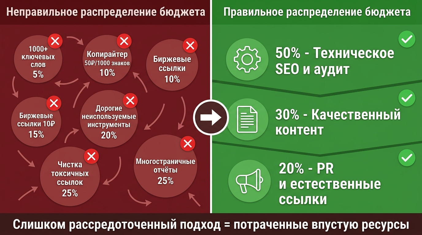 распределение бюджета