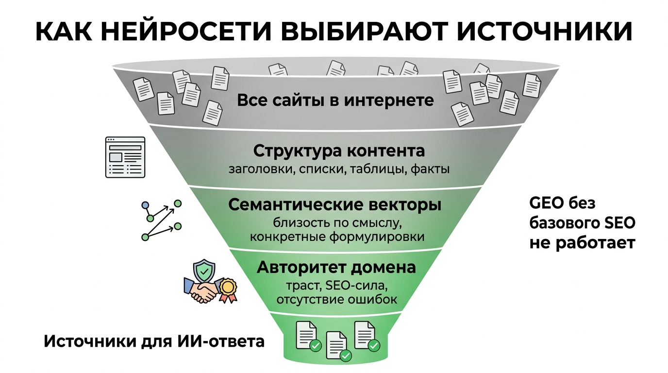 как нейросети выбирают источник