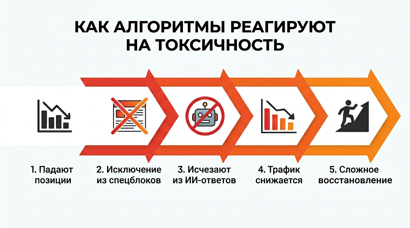 Как поисковые системы реагируют на токсичность