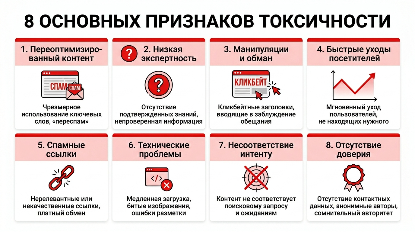 8 признаков токсичности