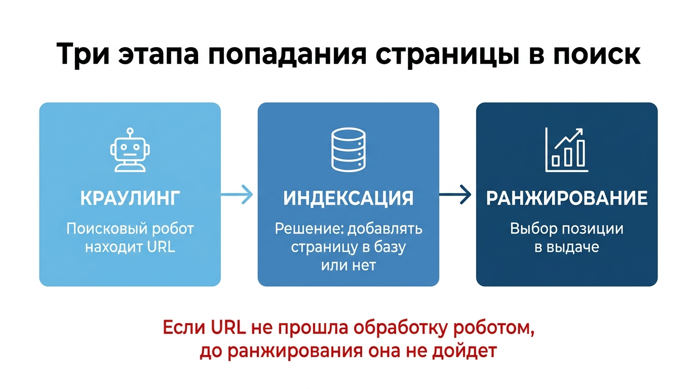 этапы индексации страниц