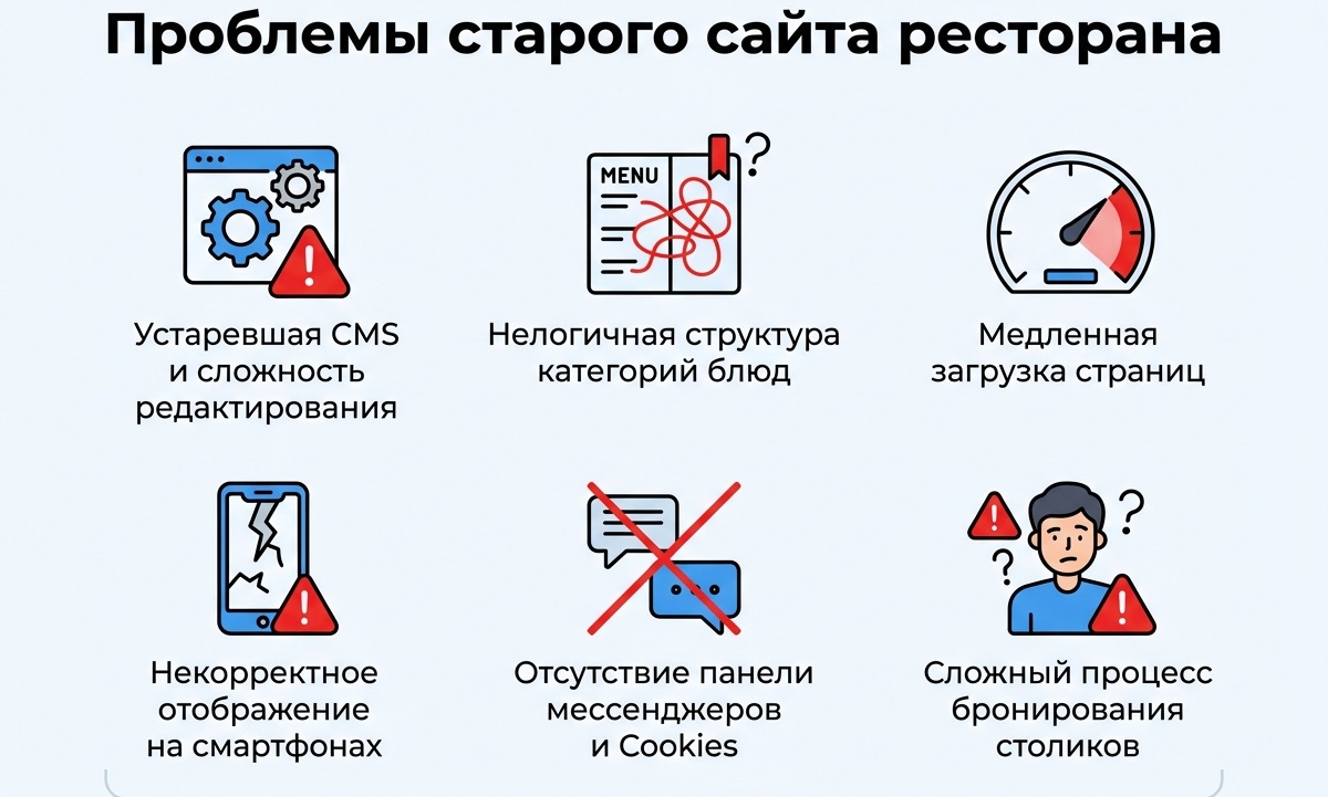 Проблемы старого сайта