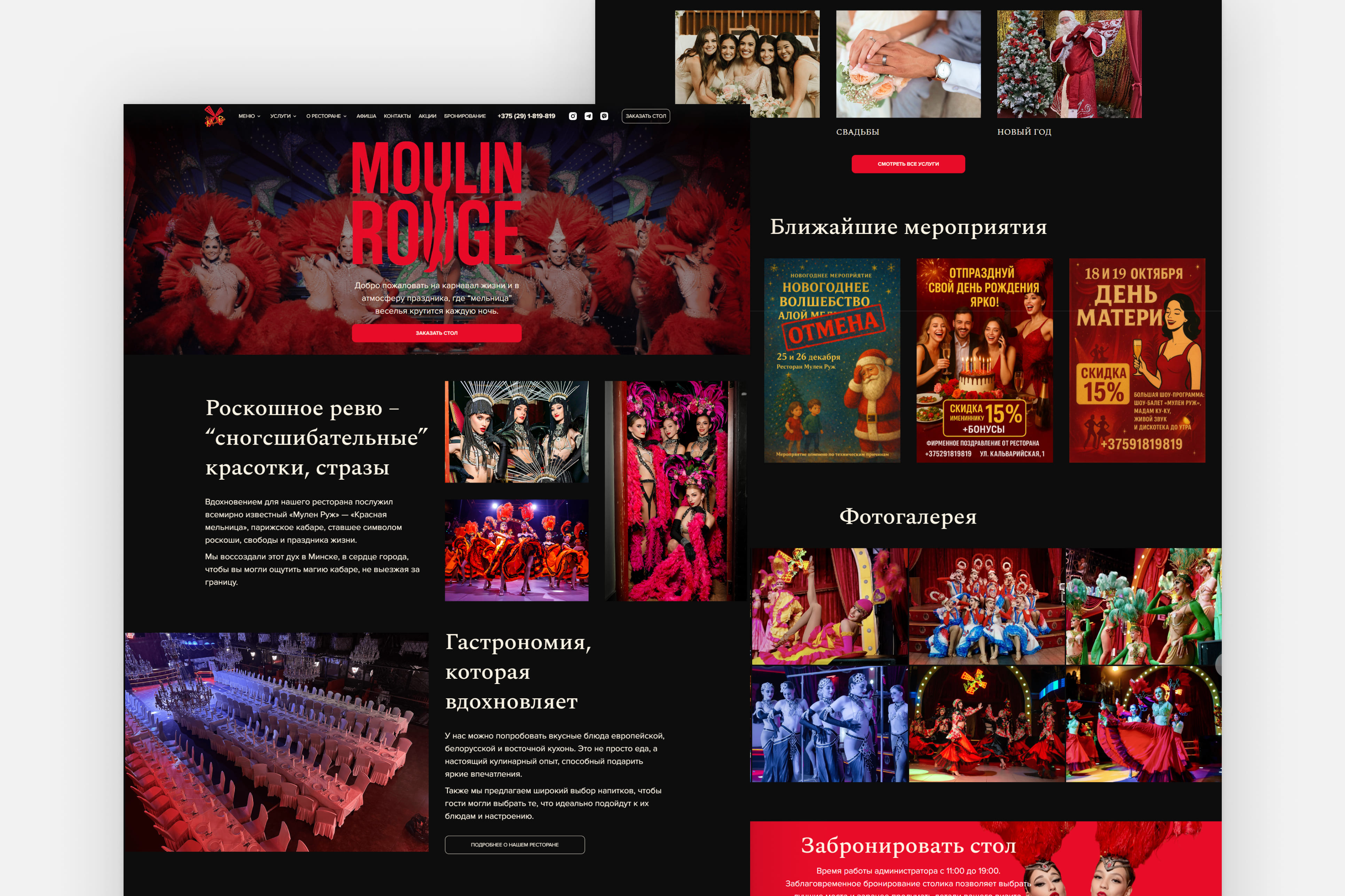 Кейс SEO-продвижения ресторана Moulin Rouge