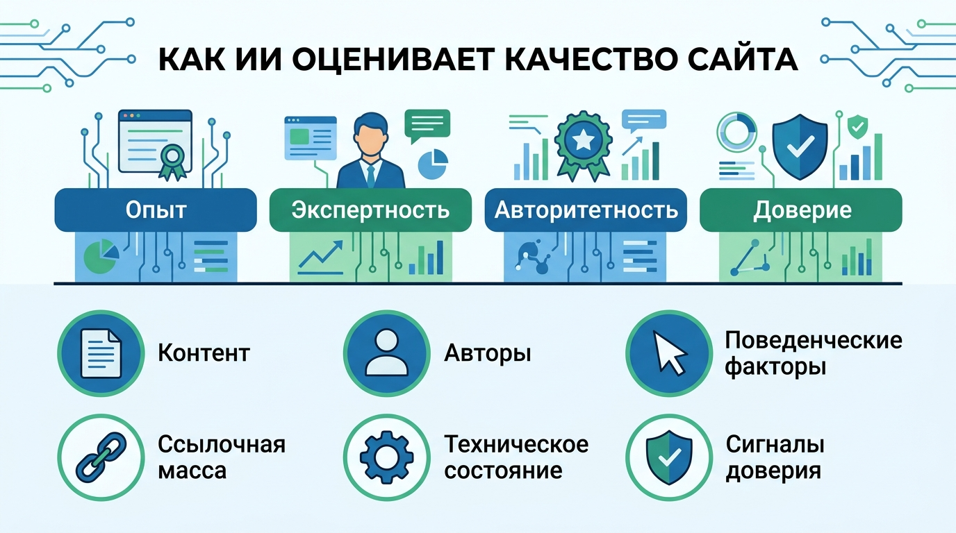 Как ИИ оценивают качество сайта