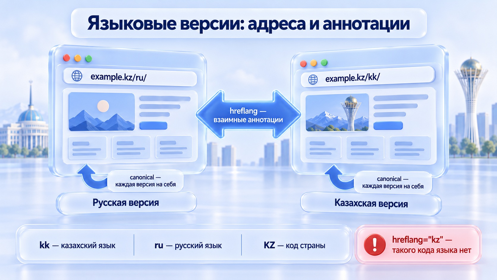 настройка языковых версий