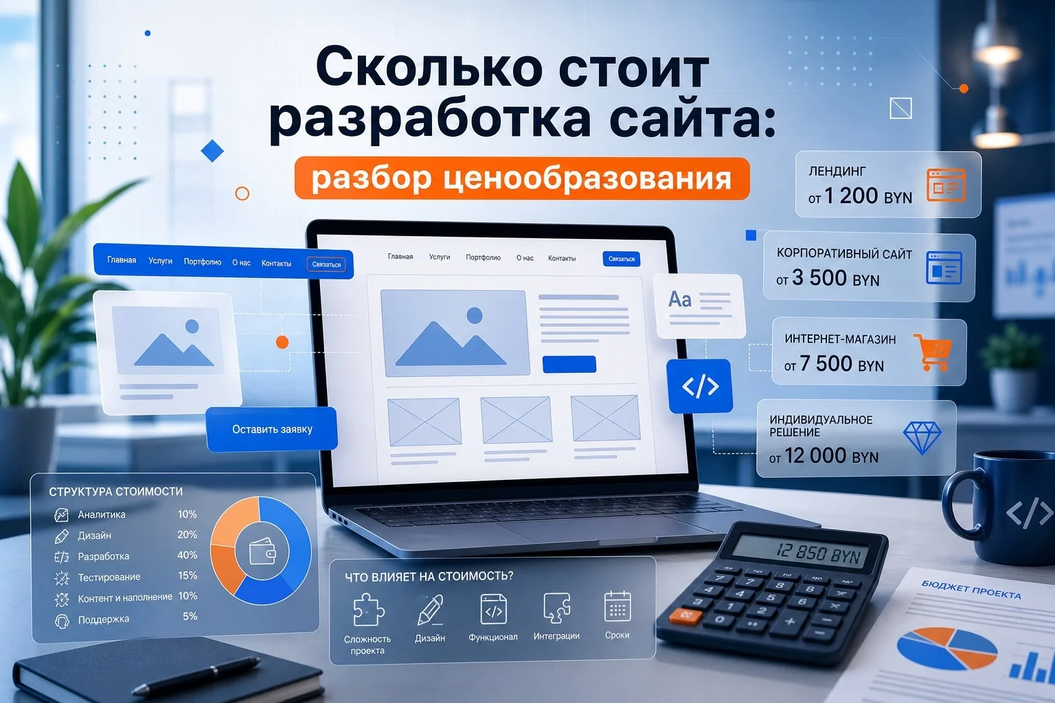 Сколько стоит разработка сайта: разбор ценообразования