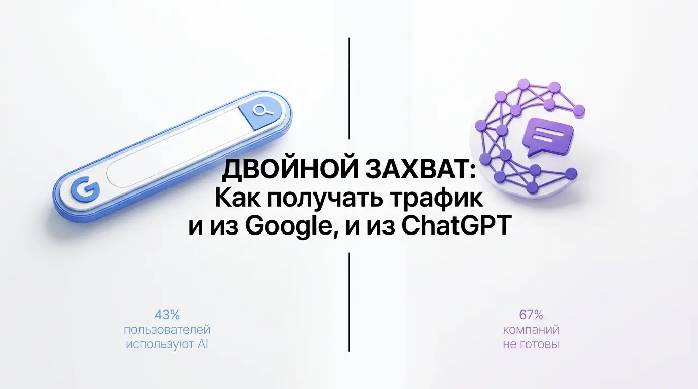 Двойной захват: Как получать трафик и из Google, и из ChatGPT